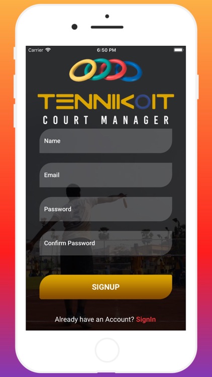 Tennikoit Court Manager