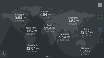 map:clock - World Map & Clock screenshot 2