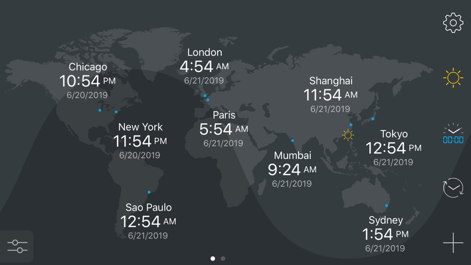 Часы аргентины. Map Clock.