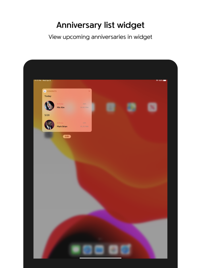 On birthdays, Congrats