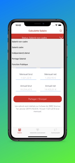 Calcul Salaire Brut en Net(圖2)-速報App