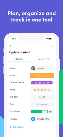monday.com app screenshot