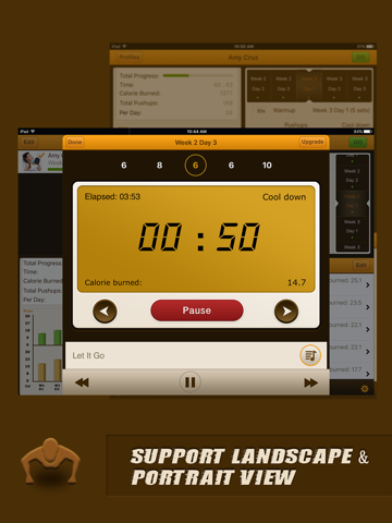 Pushups Coach for iPad - náhled