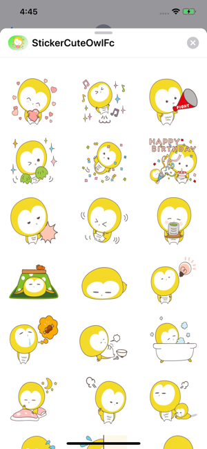 Sticker Cute Owl Fc(圖1)-速報App