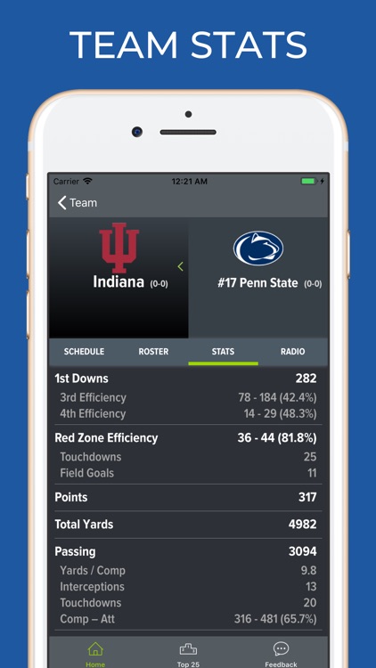 Indiana Football Schedules screenshot-4