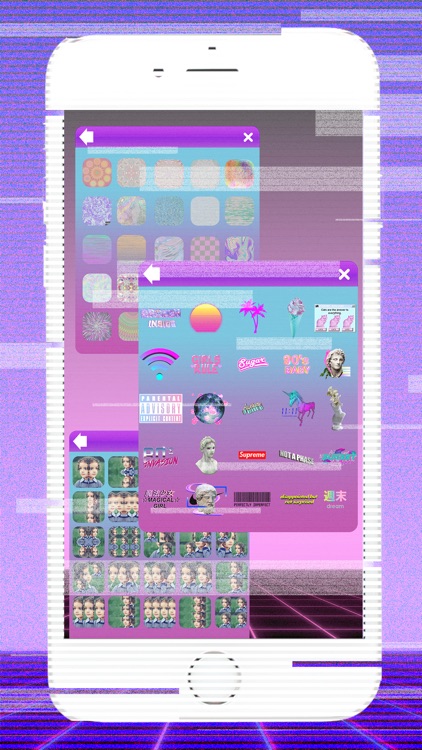 VV - Vaporwave Stickers Camera screenshot-3