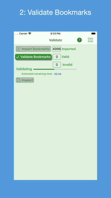 Bookmarks Validator screenshot 3