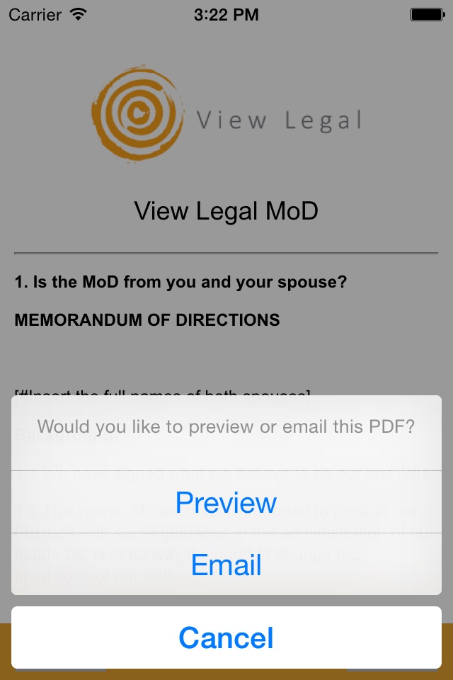 View Legal MoD screenshot 3