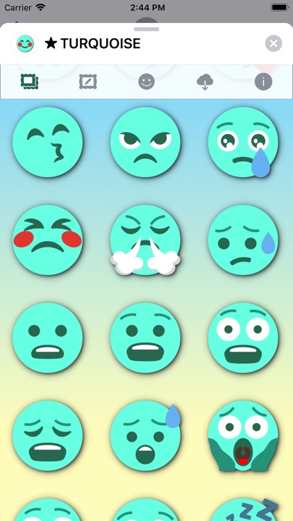 TURQUOISE Emoji • Stickers screenshot-6