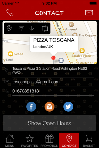 Toscana Pizza Ashington screenshot 2