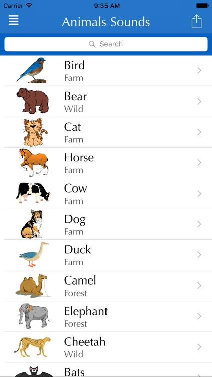 Animal Sounds for learning