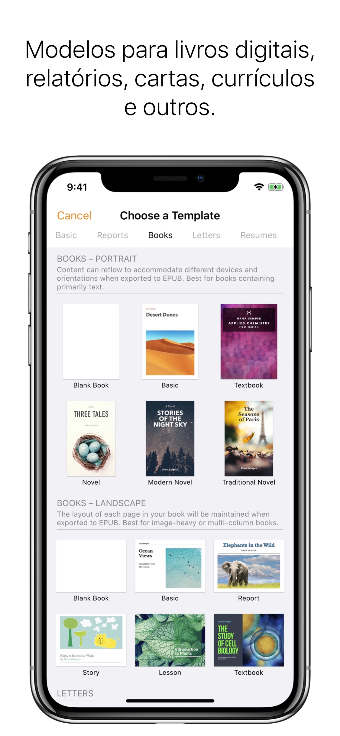 Screenshot do app Pages