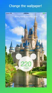 countdown for disney world iphone screenshot 2