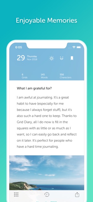 grid diary evernote