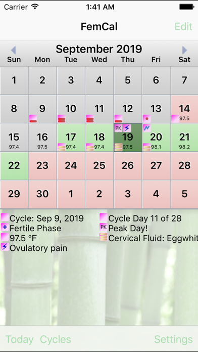 FemCal: The Fertility Calendarのおすすめ画像1