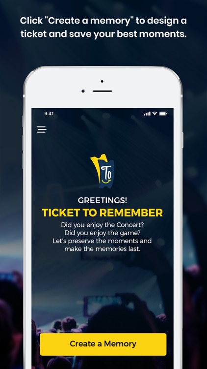 TICKET TO REMEMBER