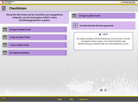Bewerbung Vorstellungsgespräch screenshot 2