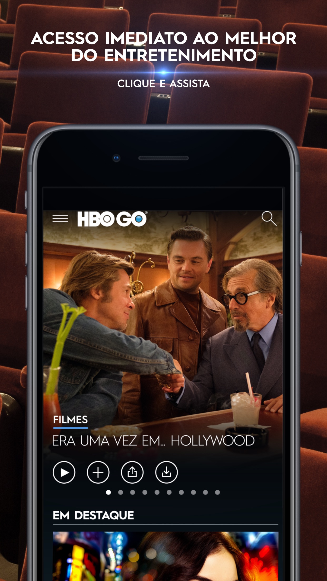 Screenshot do app HBO GO ®