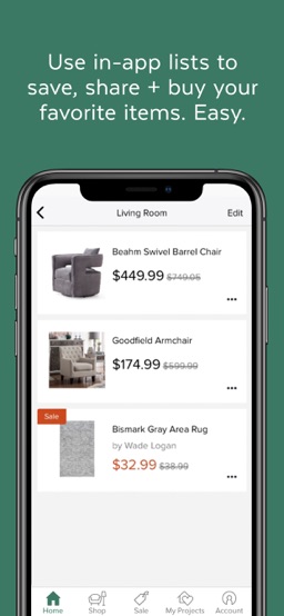 AllModern app screenshot