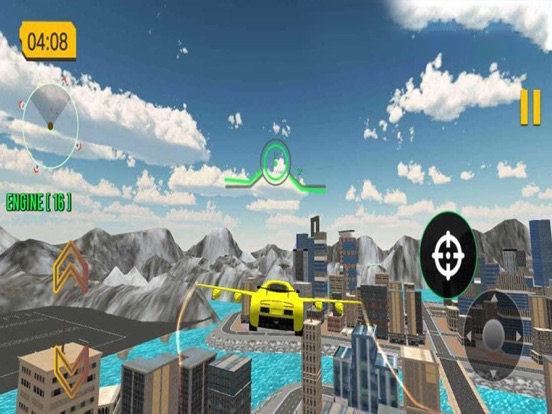 Crazy Flying Car Shooting Game screenshot 2