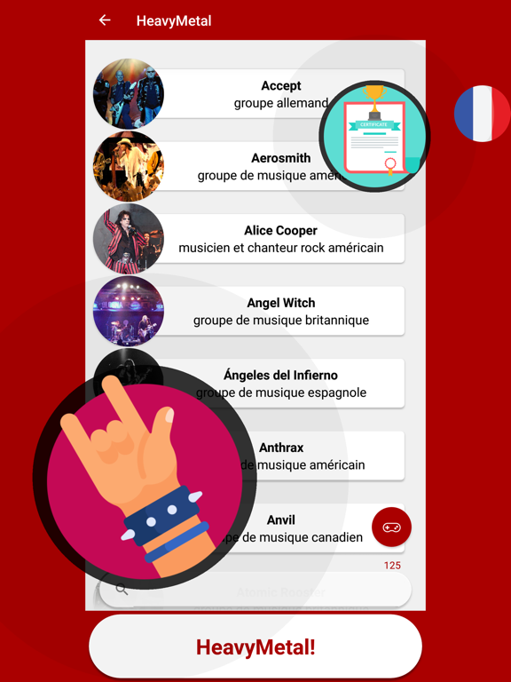 Screenshot #5 pour LE HEAVY METAL & ROCK Quiz