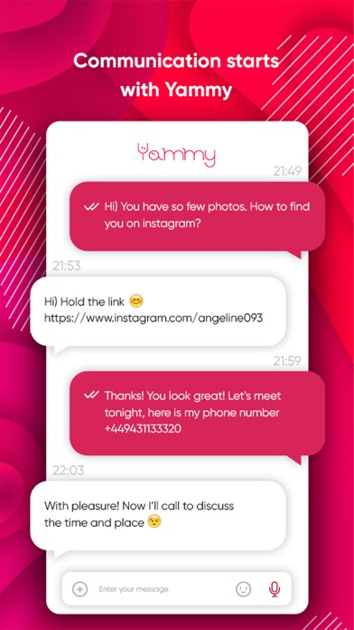 Yammy Dating - знакомства screenshot 2