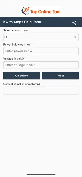 Game screenshot Kw to Amps Calculator mod apk