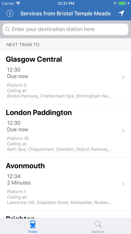Train Beacon Train Times