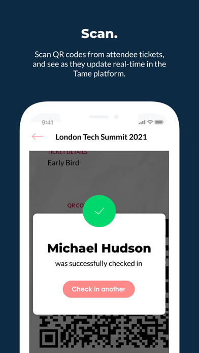 Tame check-in App screenshot 3