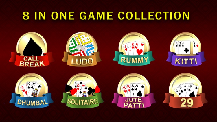 Callbreak, Ludo, Rummy– 8 in 1