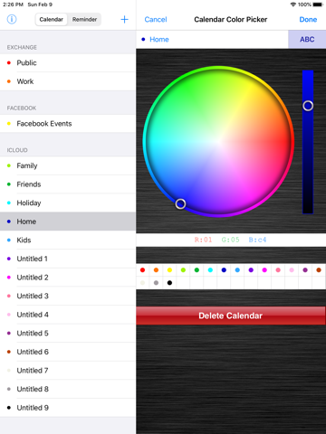 Calendar Color Picker screenshot 2