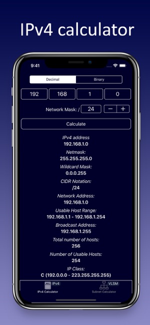 IP and Subnet Calc