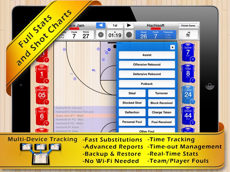 Basketball Stat Tracker HD screenshot-4