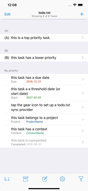 SwiftoDo for todo.txt(圖1)-速報App