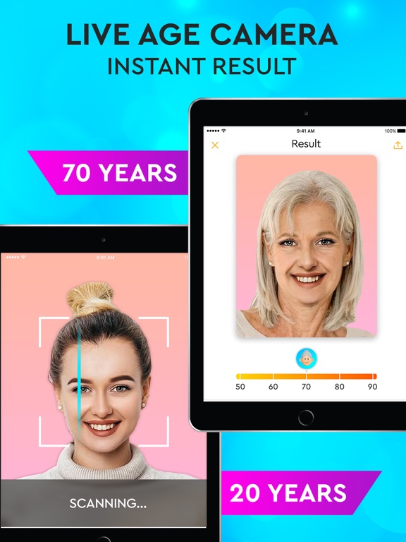 iPad Image of Face Aging App - Oldify Camera