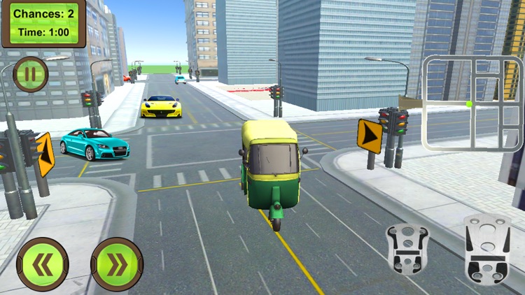 Rickshaw City Taxi Fun Driving screenshot-4