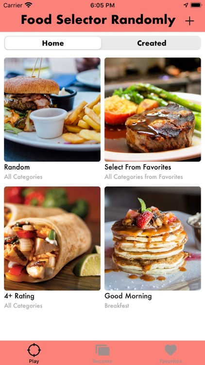 Food Selector Randomly