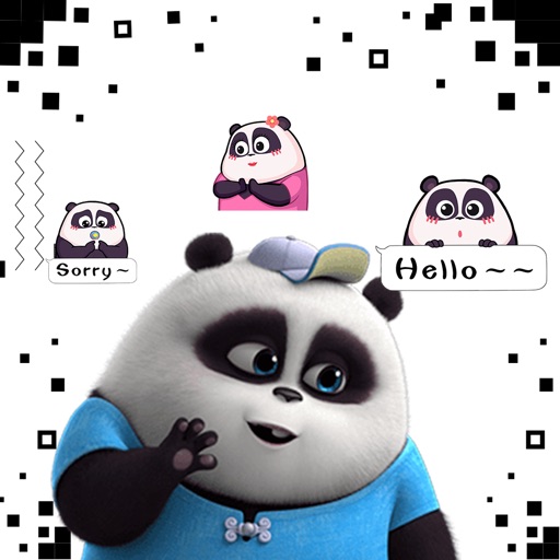 Animated Stickers Panda 3D icon