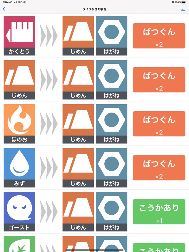 タイプ相性 学習アプリ をapp Storeで