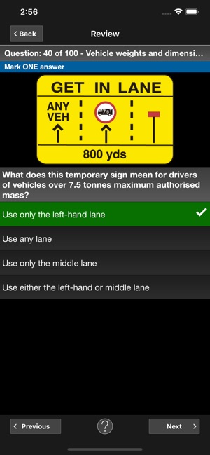 LGV Theory Test UK - Lorry