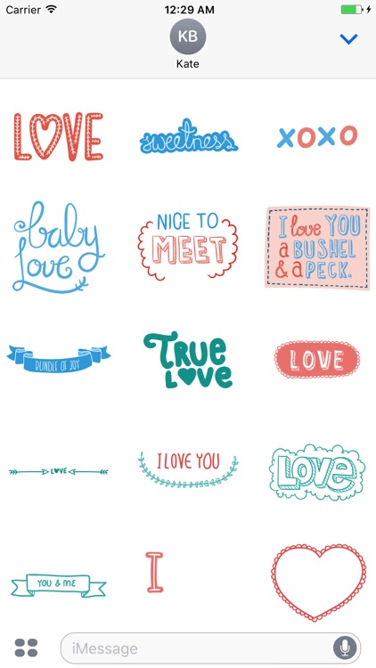 LOVe Scribble Stickers