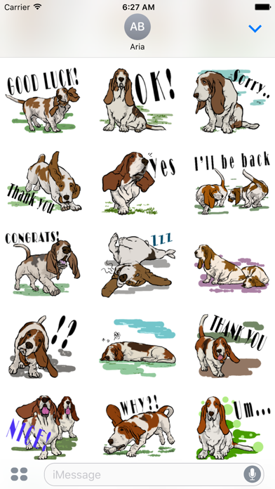 Basset Hound Dog Emoji Sticker screenshot 2