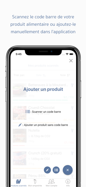 Karbon Scanner écologique On The App Store