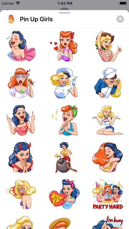 Pin Up Girls Sticker Pack