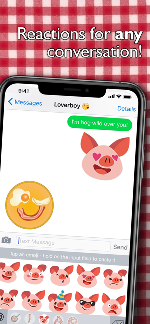 ‎BaconMoji bacon emoji stickers Screenshot