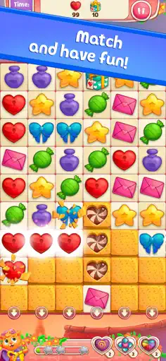 Sweet Hearts Match 3 - Screenshot 1