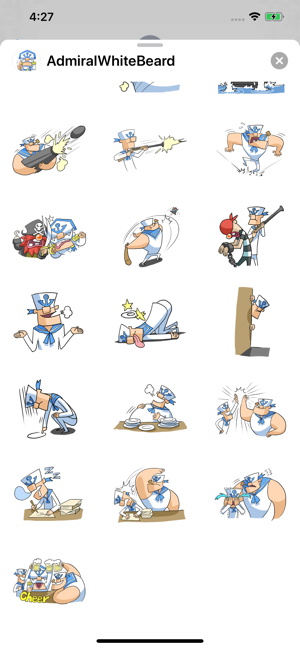 Admiral White Beard Stickers(圖4)-速報App