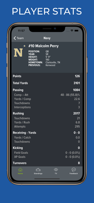 Navy Football Schedules(圖4)-速報App