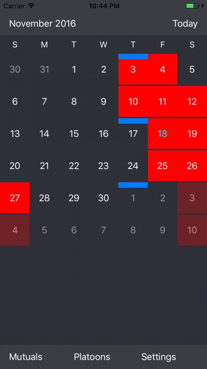 EMS Platoon Shift Calendar by Jason Sutherland