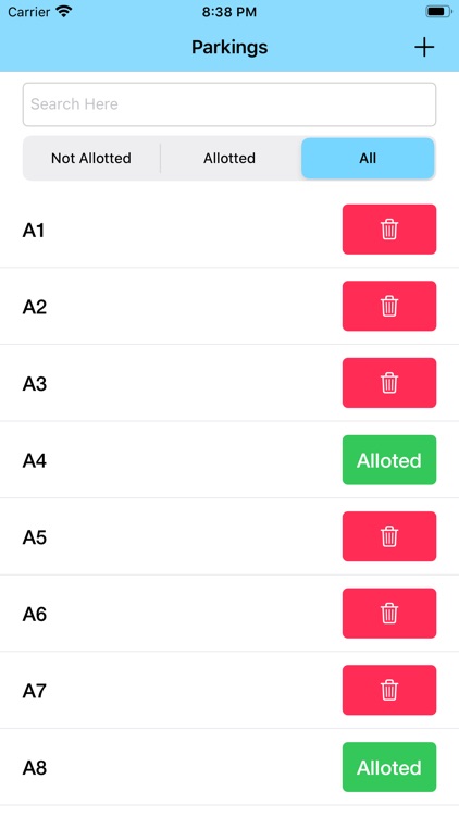 Car Parking Allocation App